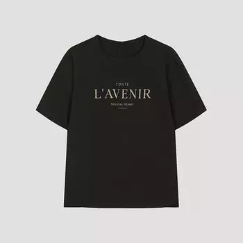 Блузка She S Miss с круглым вырезом и надписью Swwblo22020 Bk blacks/55