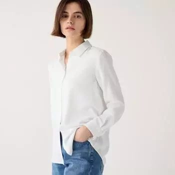 Блузка UNIQLO из искусственного шелка