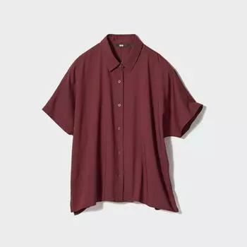 БЛУЗКА UNIQLO из ЯПОНСКОГО ВИСКОЗА С КОРОТКИМ РУКАВОМ