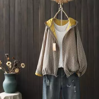 Блузки больших размеров для женщин, осенне-весенние однобортные рубашки с капюшоном и длинными рукавами, регулируемая женская одежда One Size синий