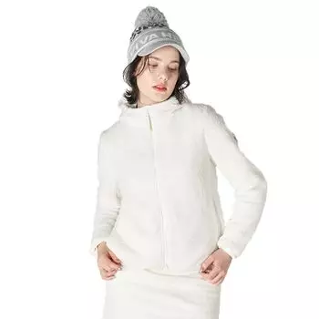 Блузон-гольф стретч Боа с наполнителем Блузон-стретч 01252110 [Viva Heart] Женский цвет Off-White