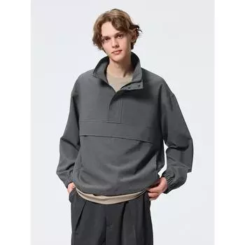 Блузон с застежкой-молнией на половину длины от Gu By Uniqlo+e 07 GRAY/XS