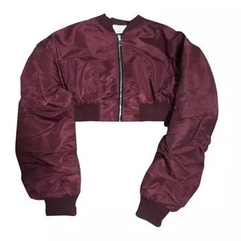 Блузон Верхняя одежда Военная куртка [Belle Cie] MA-1 Женская (СТ/№27757) (Бордо)