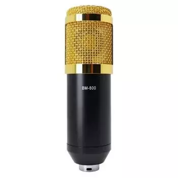 BM-800 микростудия профессиональная звуковая карта микрофон для прямого вещания конденсаторные микрофоны золотой