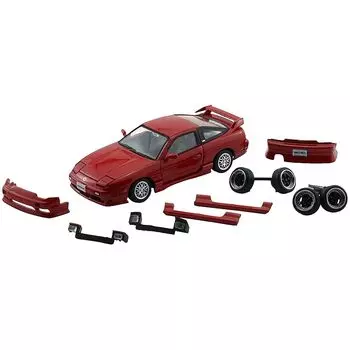 BM CREATIONS 1/64 nissan silvia 180SX красный RHD Готовый продукт