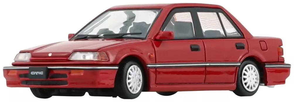 BM CREATIONS Honda Civic EF2 1991 Red Completed Product 1/64 (RHD)