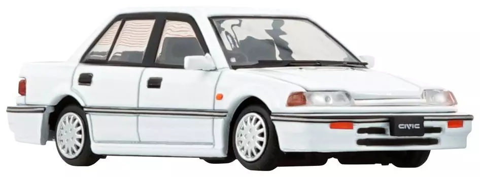BM CREATIONS Honda Civic EF2 1991 White Finished Product 1/64 (RHD)