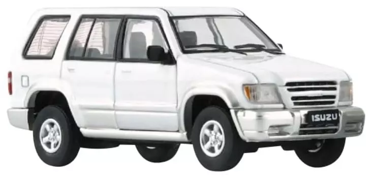 BM CREATIONS Isuzu Big Horn White RHD Finished Product 1/64 1998-2002