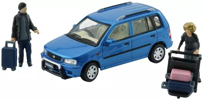 BM CREATIONS Mazda Demio 1994 Blue LHD Готовый продукт 1/64 (метро)