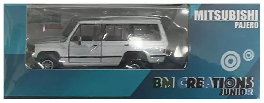 Bm Creations Mitsubishi 1st Gen Pajero 83 White Stripe Pattern LHD 64B0189 1/64