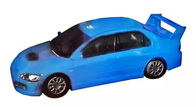 BM CREATIONS Mitsubishi Lancer Evolution VII Blue LHD Готовый продукт 64B0089 1/64