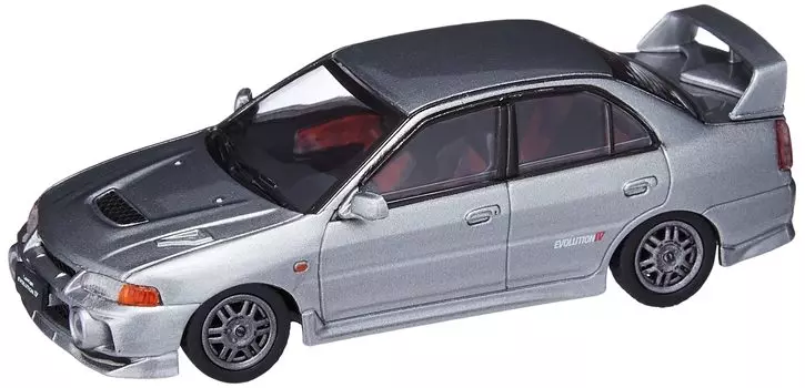 BM CREATIONS Mitsubishi Lancer Silver LHD Finished Product 1/64 Evo.IV