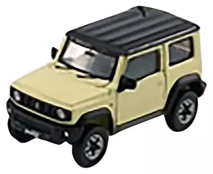BM CREATIONS Suzuki Jimny 2018 Metallic Chiffon Top RHD Finished Product 1/64 (JB74) Ivory/Black