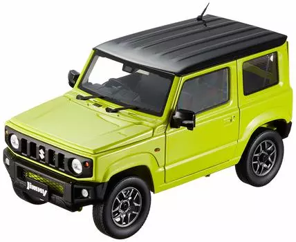 BM CREATIONS Suzuki Jimny drive Кинетический желтый японская спецификация двигатель 660 куб.см 1/18 (JB64) Правая рука (ЗЗБ)