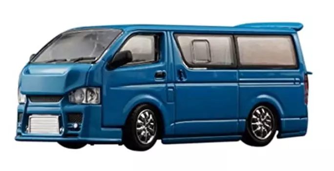 BM CREATIONS Toyota 2015 Hiace KDH200V Blue Custom Finished Product 64B0235 1/64 (RHD)