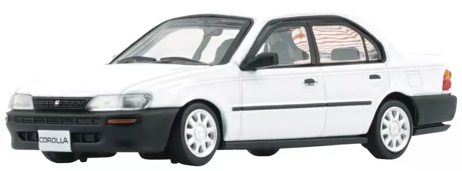 BM CREATIONS Toyota Corolla AE100 1996 Bumper Finished Product 1/64 White/Black (LHD)