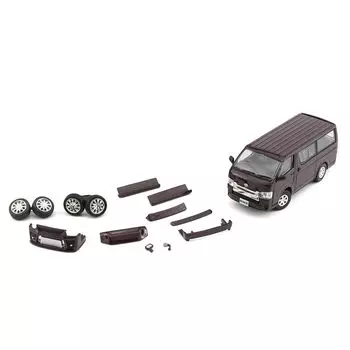 BM CREATIONS Toyota Hiace 2015 темно-фиолетовый с правым рулем, готовый продукт 64B0233 1/64