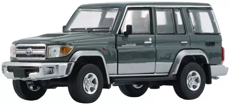 BM CREATIONS Toyota Land Cruiser LC76 темно-серый с правым рулем, готовый продукт 1/64