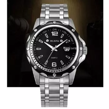 BM Mall Бизнес Мода Металл Кожа Роскошные Мужские Наручные Часы Роскошные, Корейские Популярные Часы