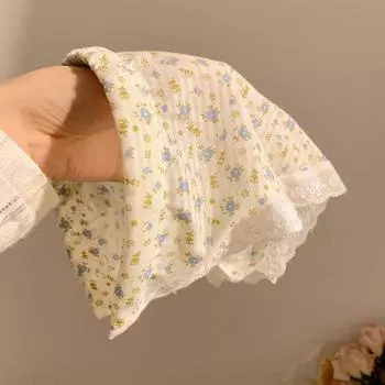 Bm wind цветочный треугольный шарф повязка на голову интегрированное кружево французская пастораль морская атмосфера повязка на голову