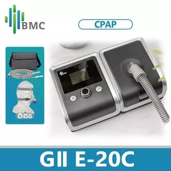 BMC E-20C GII CPAP-аппарат для сна, против храпа, лечения апноэ, неинвазивный вентилятор с бесплатным шлангом для маски, размер NM4, SML