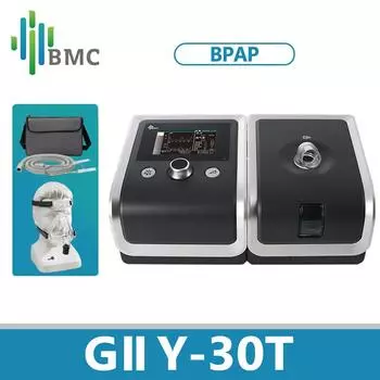 BMC GII BPAP Y-30T Двухуровневый CPAP BPAP Терапия храпа, апноэ и ХОБЛ со шлангом для полнолицевой маски и увлажнителем здоровья Y-30T Without Mask