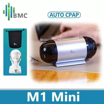 BMC M1 Mini Auto CPAP Travel CPAP Портативный автоматический CPAP для сна, устройство для остановки храпа, апноэ во сне с маской CPAP MINI+P2H