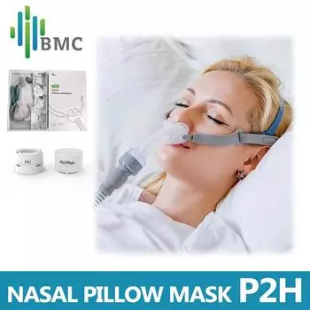 BMC P2H Носовая подушка CPAP Маска Силиконовый размер SML Все в маске для сна для лечения храпа и апноэ с поясом All size