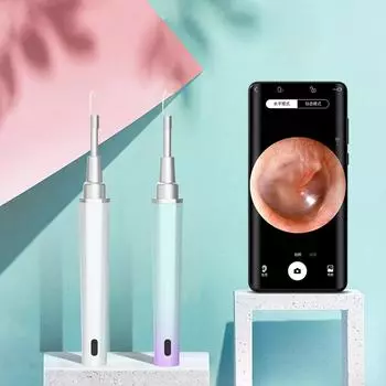 BMC Wi-Fi умные визуальные ушные палочки, эндоскоп 4,0 мм, мини-камера, очиститель для ушей, беспроводной отоскоп, здравоохранение, чистка ушной серы