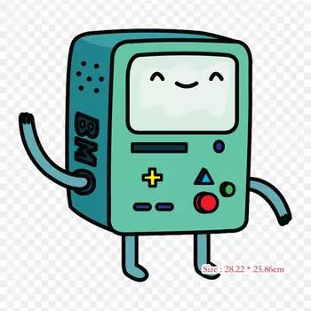 Bmo рисунок Beemo рисунок утюгом на термопереносной печати виниловые нашивки наклейки для одежды DIY аппликации моющиеся нашивки