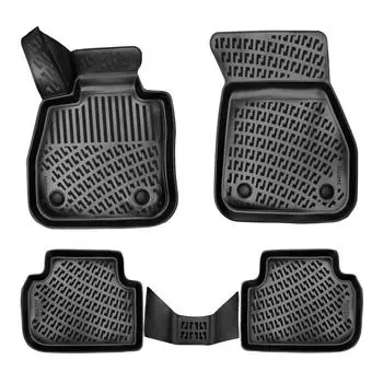 БМВ 1 серии Ф40 (после 2019 года) Высококачественные и прочные резиновые автомобильные коврики — без запаха, нескользящие, долговечные.