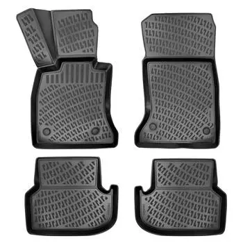 БМВ 5 серии Ф10 (2010-2016 гг.) Высококачественные и прочные резиновые автомобильные коврики — без запаха, нескользящие, долговечные.