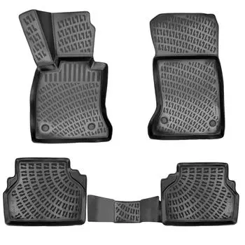 BMW 5 Series F10 (2010-2013) High-Quality and Durable Rubber Car Floor Mats - Odorless, Non-Slip, Long-Lasting