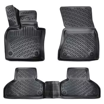 BMW X5 F15 (2013-2018) High-Quality and Durable Rubber Car Floor Mats - Odorless, Non-Slip, Long-Lasting
