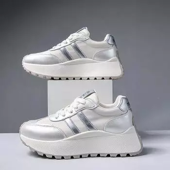 Bn009, новая весенне-летняя белая обувь, женская повседневная женская обувь на толстой подошве с увеличенной подошвой, спортивная дышащая студенческая корейская мода 35