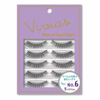 BN Vivias false eyelashes 5 pairs VVS-06 (x 1)