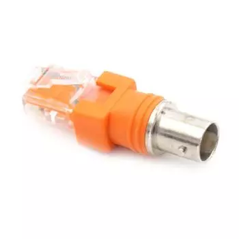 BNC Female To Rj45 Male Коаксиальный соединительный адаптер Rj45 To Rf Connector