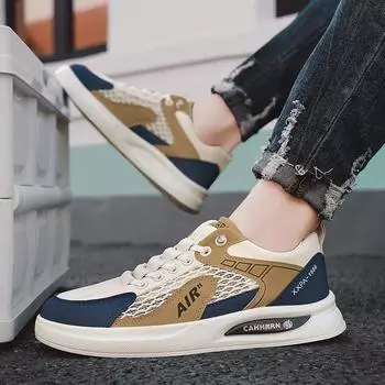 Board shoes casual shoes summer new breathable lightweight low-top mesh shoes thin foot cover sports trendy shoes 39