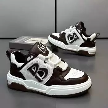 Board shoes men s 2025 new niche design shoes student Korean version versatile sports shoes platform height increase men s shoes k816 39 белый