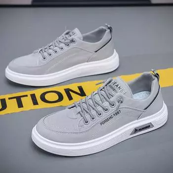 Board shoes men s autumn and winter new low-top breathable little white shoes trendy versatile casual shoes Jinjiang sports shoes 39 белый