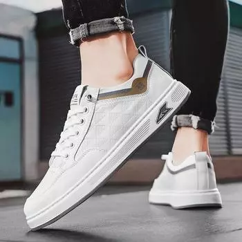 Board shoes men s autumn and winter new outdoor trend flat-bottomed foot cover heightening low-top casual shoes men s shoes 39