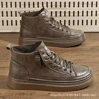 Board shoes men s Martin boots new autumn and winter British style tooling boots men s shoes trendy shoes men s locomotive boots 39