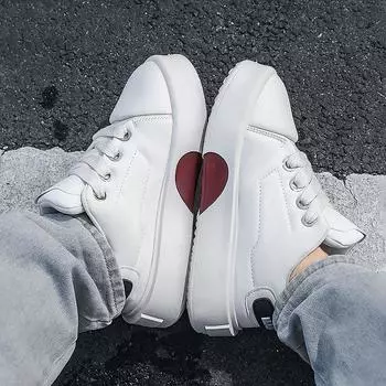 Board shoes new men s shoes niche design platform casual shoes ugly cute fashion sports shoes versatile little white shoes bread shoes 39 белый