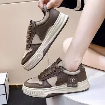 Board shoes women s 2025 new shoes women s versatile niche sports shoes thick-soled non-slip and wear-resistant student board shoes 36
