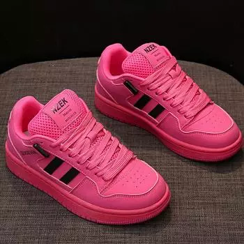 Board Shoes Women s Niche Bread Shoes Autumn New Flat Leather White Shoes Casual Sports Shoes 35