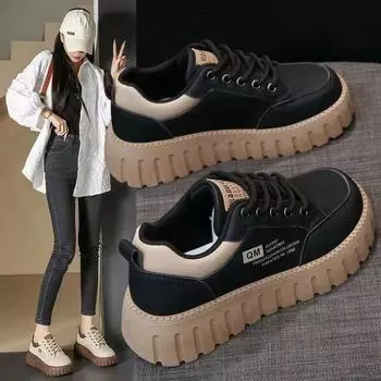 Board shoes women s retro lightweight low-top casual women s shoes 2024 summer and autumn versatile ins tide soft-soled non-slip sneakers 35 хаки