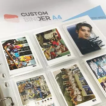 BoardM A4, индивидуальный переплет с 3 отверстиями, твердая обложка, фотоальбом и 10 шт., сменные рукава для переплета 1poc Refill sleeve