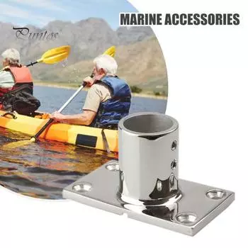 Крепление поручня для лодки из нержавеющей стали для морской лодки, кронштейны для крепления поручня для яхты, основание поручня для лодки, крепление для поручня, морской аксессуар для лодок, яхт 22 mm