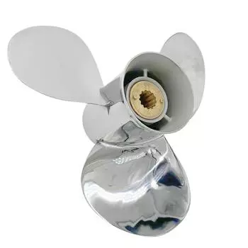 Лодочный гребной винт 11 1/8x14, подходит для подвесного двигателя Mercury 40HP-60HP, 3 лопасти, нержавеющая сталь, 13 зубьев 11,125x14 MSS3131118x14RH