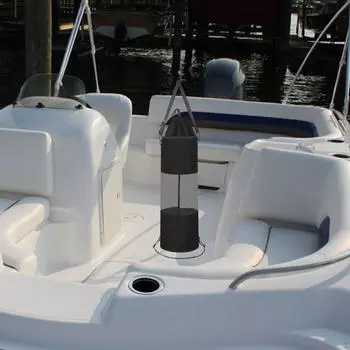 Boat Trash Bag, Garbage Container Marine Black Storage Bag Can Mesh for